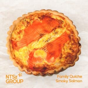Smoke Salmon Family Quiche - Family Pies - Pastry Supplier - NTSz Group - Bakery Supplier