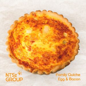 Egg Bacon Family Quiche - Family Pies - Pastry Supplier - NTSz Group - Bakery Supplier