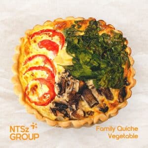 Vegetable Family Quiche - Family Pies - Pastry Supplier - NTSz Group - Bakery Supplier